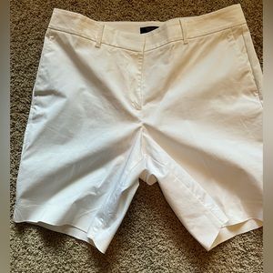 ANN TAYLOR Women's Petite Cury Fit White 9in Bermuda Short Size 14P